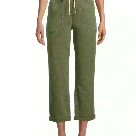 Denim - Time and Tru Utility Pants - High Rise, Relaxed Fit, Cropped | Size XXL 🌿